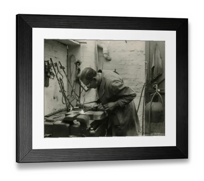 Framed Print : CRAFTING WROUGHT IRON