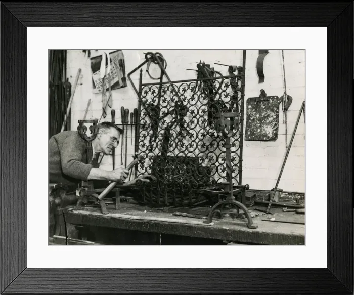 Framed Print : IRONWORKER 1930S Framed Print : IRONWORKER 1930S