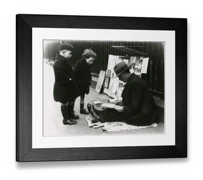 Framed Print : STREET ARTIST & KIDS STREET ARTIST & KIDS