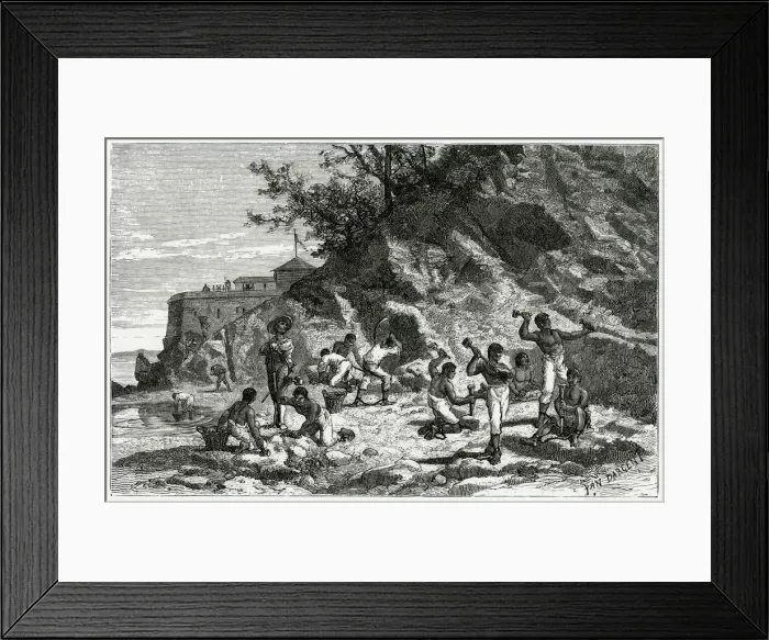 Framed Print : MINING EMERALDS 1820 Framed Print : MINING EMERALDS 1820
