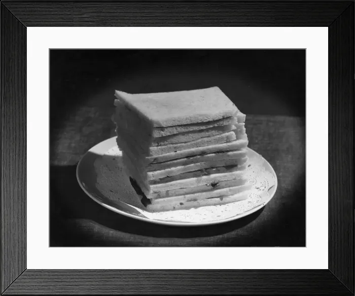 Framed Print : THIN SLICED SANDWICHES Framed Print : THIN SLICED SANDWICHES