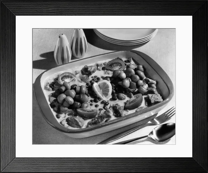 Framed Print : VEAL FRICASSEE Framed Print : VEAL FRICASSEE