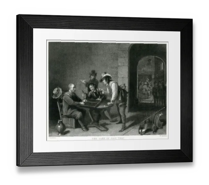 Framed Print : BOARD GAME TRIC-TRAC Framed Print : BOARD GAME TRIC-TRAC
