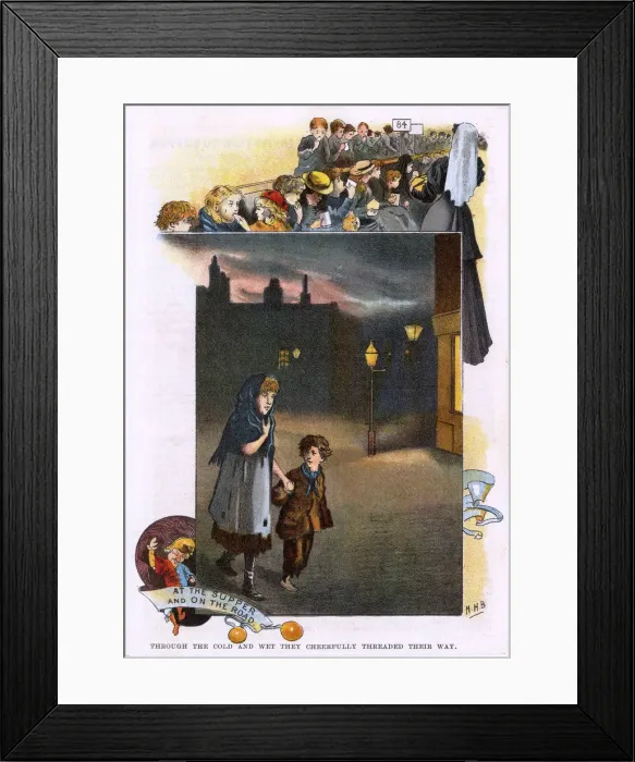 Framed Print : WAIFS HEADING TO MISSION Framed Print : WAIFS HEADING TO MISSION