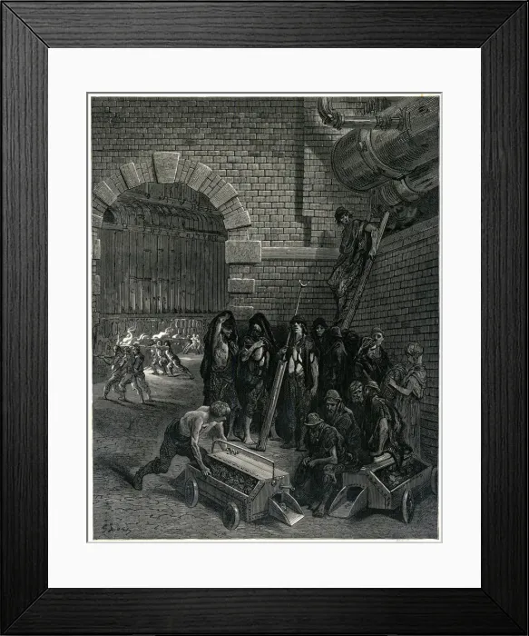 Framed Print : LONDON GASWORKERS 1870 Framed Print : LONDON GASWORKERS 1870