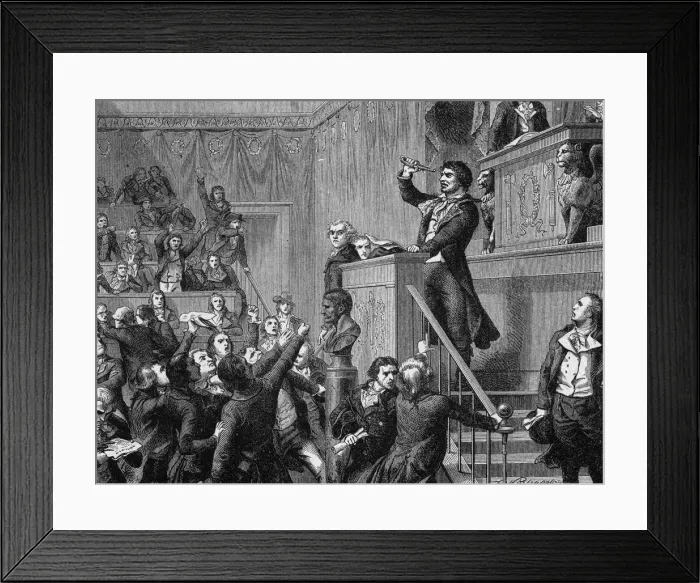 Framed Print : MARAT A LA TRIBUNE