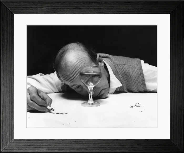 Framed Print : AN ALCOHOLIC Framed Print : AN ALCOHOLIC