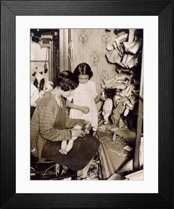 Framed Print : REPAIRING DOLLS Framed Print : REPAIRING DOLLS