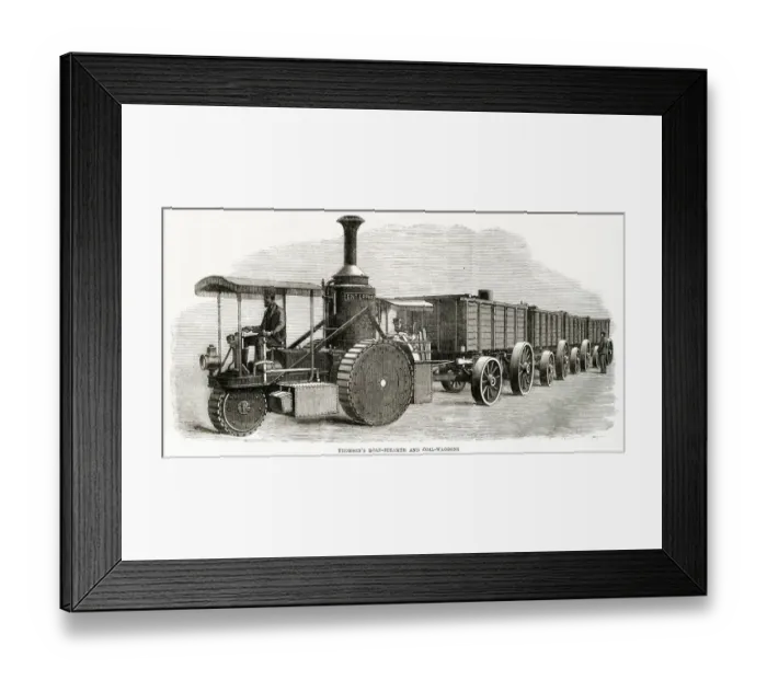 Framed Print : THOMSONS ROAD STEAMER Framed Print : THOMSONS ROAD STEAMER