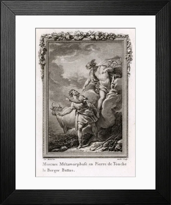 Framed Print : HERMES AND BATTUS Framed Print : HERMES AND BATTUS