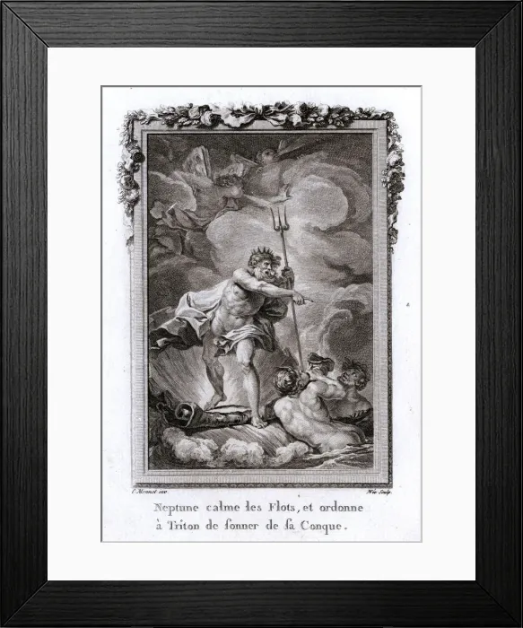 Framed Print : POSEIDON RULES THE WAVES Framed Print : POSEIDON RULES THE WAVES