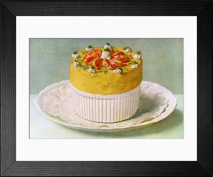 Framed Print : TANGERINE SOUFFLE