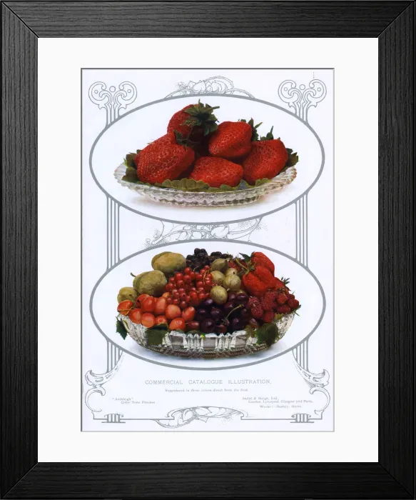 Framed Print : STRAWBERRY DISHES Framed Print : STRAWBERRY DISHES