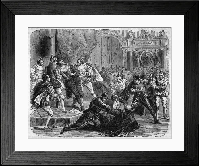 Framed Print : HENRI III ASSASSINATED Framed Print : HENRI III ASSASSINATED
