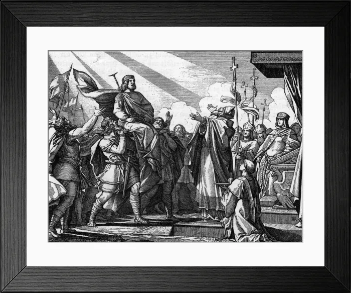 Framed Print : PEPIN CROWNED 751 Framed Print : PEPIN CROWNED 751