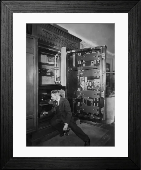 Framed Print : A HUGE SAFE Framed Print : A HUGE SAFE