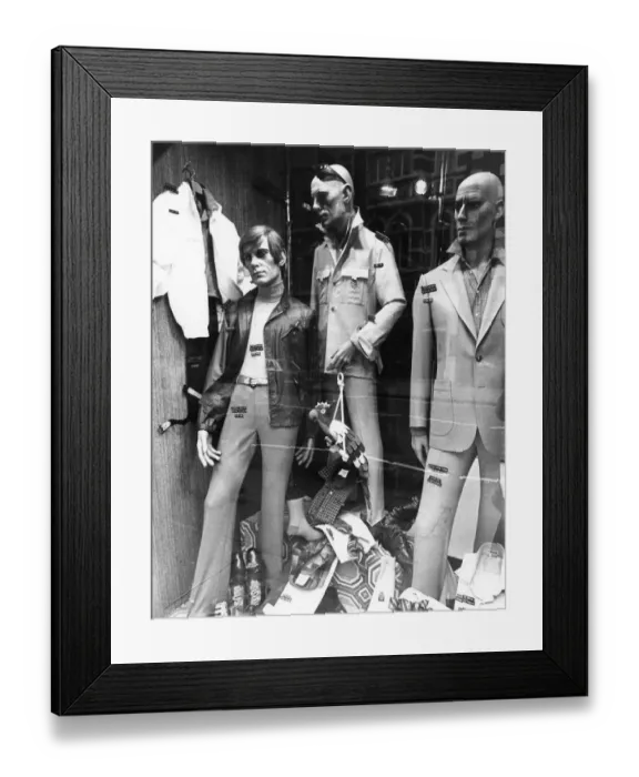 Framed Print : MENS WINDOW DISPLAY Framed Print : MENS WINDOW DISPLAY