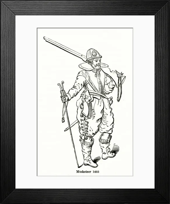 Framed Print : Musketeer 1603 Framed Print : Musketeer 1603