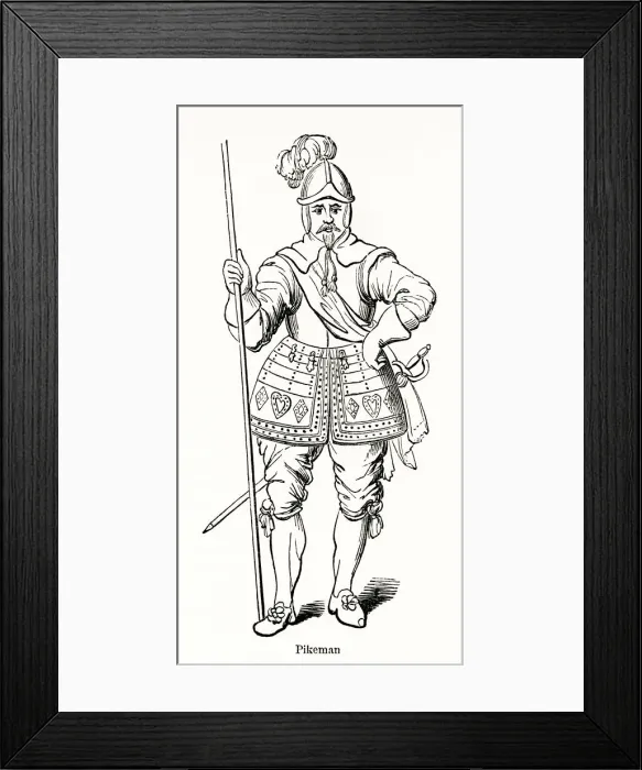 Framed Print : Pikeman 1635