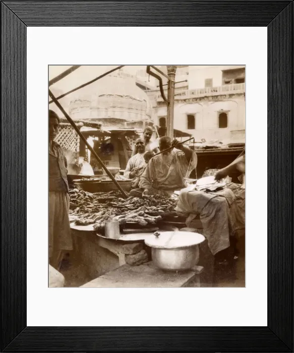 Framed Print : INDIAN MEAT MARKET Framed Print : INDIAN MEAT MARKET