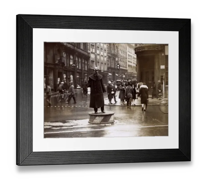Framed Print : GERMAN TRAFFIC POLICEMAN Framed Print : GERMAN TRAFFIC POLICEMAN