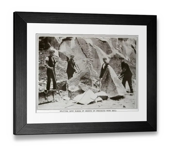 Framed Print : Rubislaw Quarry in Aberdeen 1909 Framed Print : Rubislaw Quarry in Aberdeen 1909