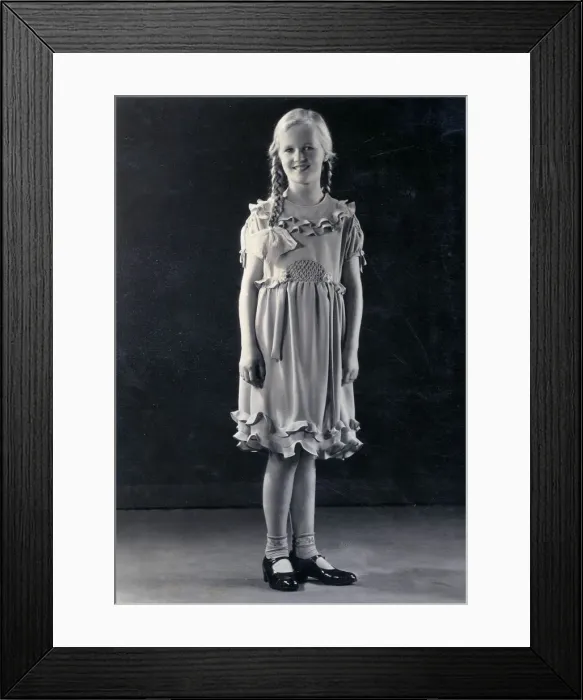 Framed Print : GIRLS PARTY FROCK Framed Print : GIRLS PARTY FROCK