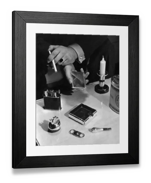 Framed Print : SMOKING ACCESSORIES Framed Print : SMOKING ACCESSORIES