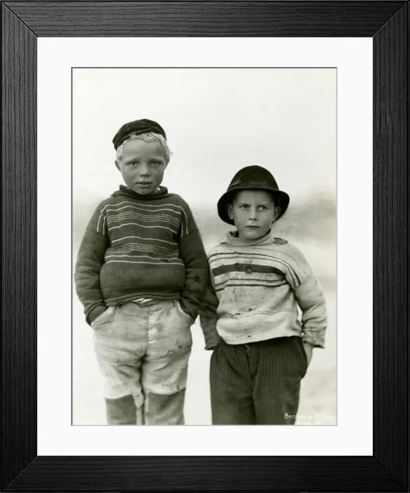 Framed Print : DUTCH FISHERBOYS Framed Print : DUTCH FISHERBOYS