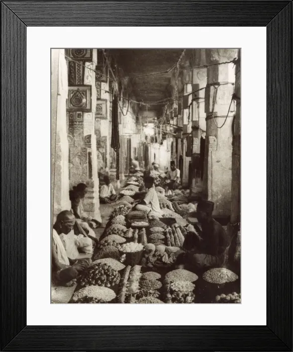 Framed Print : INDIAN BAZaR 1930S Framed Print : INDIAN BAZaR 1930S