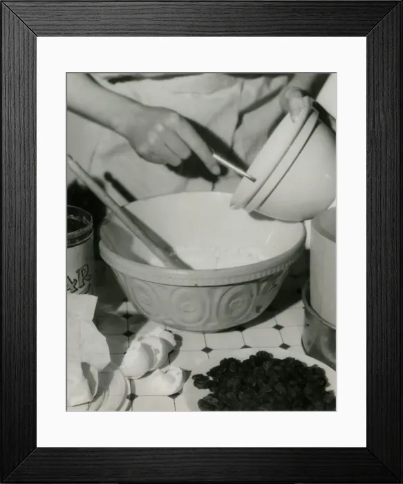 Framed Print : MAKING CHRISTMAS CAKE Framed Print : MAKING CHRISTMAS CAKE