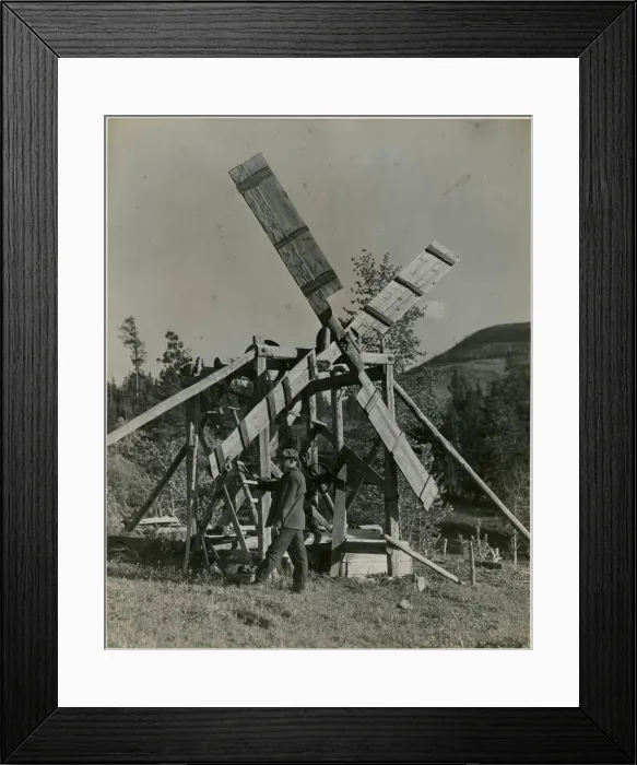 Framed Print : INDUSTRIAL WINDMILL Framed Print : INDUSTRIAL WINDMILL