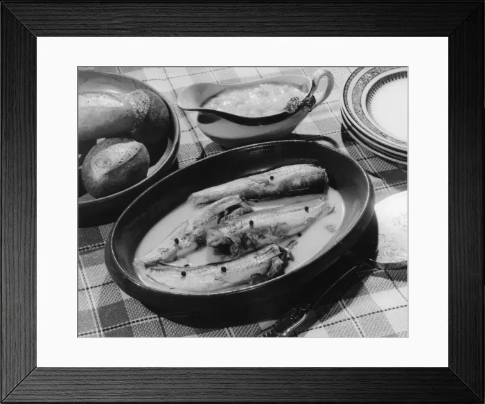 Framed Print : MACKERELS IN SAUCE Framed Print : MACKERELS IN SAUCE