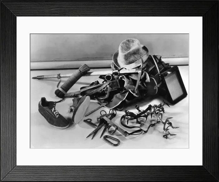 Framed Print : MOUNTAINEERING EQUIPMENT Framed Print : MOUNTAINEERING EQUIPMENT