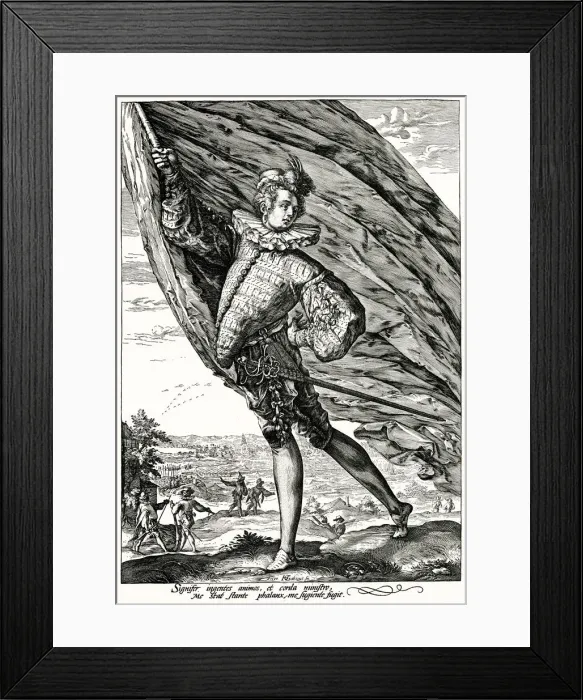 Framed Print : STANDARD BEARER 16TH C Framed Print : STANDARD BEARER 16TH C