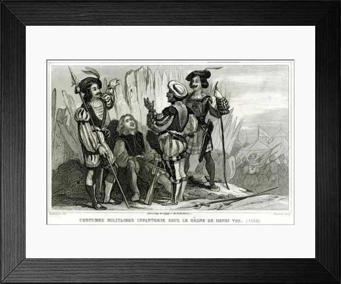 Framed Print : ENGLISH SOLDIERS 1530 Framed Print : ENGLISH SOLDIERS 1530