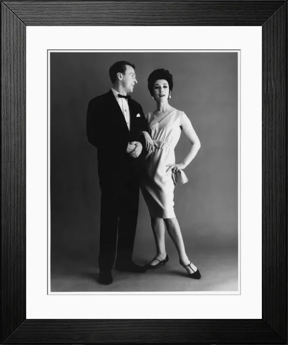 Framed Print : COUPLE IN FORMAL DRESS Framed Print : COUPLE IN FORMAL DRESS