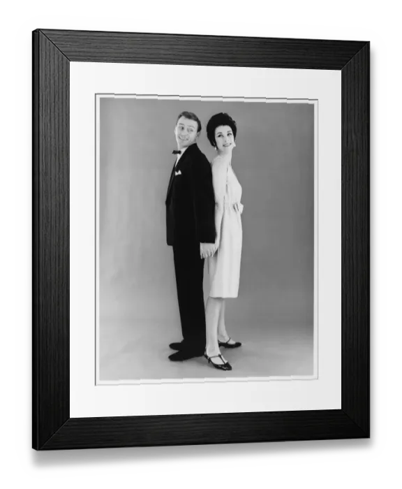 Framed Print : COUPLE IN FORMAL DRESS Framed Print : COUPLE IN FORMAL DRESS