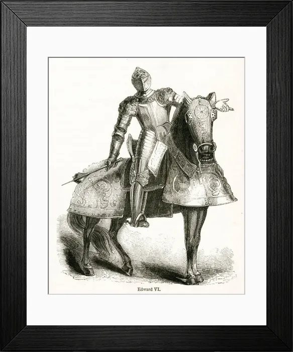 Framed Print : Edward VI (1537 - 1553), King of England and Ireland from 28 January 1547 until his death Framed Print : Edward VI (1537 - 1553), King of England and Ireland from 28 January 1547 until his death