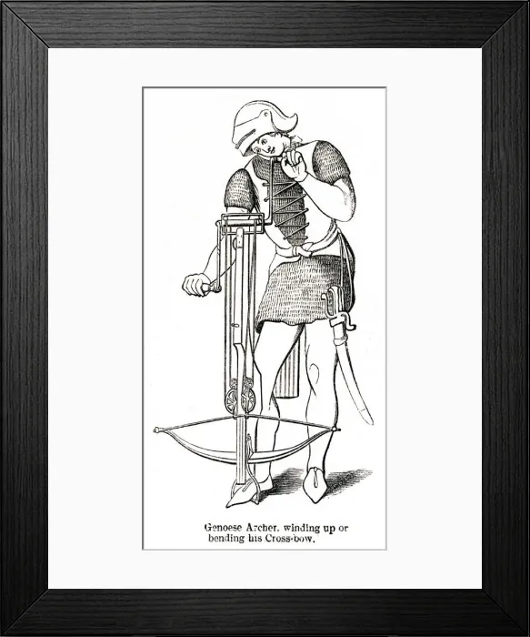 Framed Print : Genoese archer Framed Print : Genoese archer