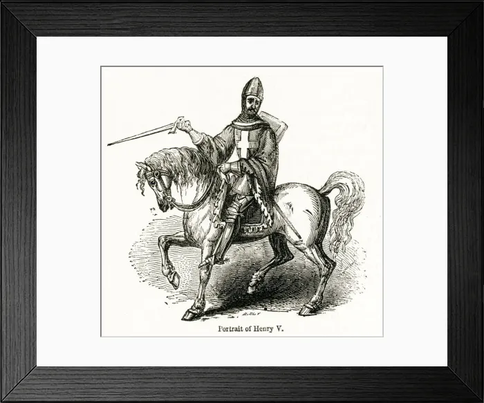 Framed Print : Henry V (1386 - 1422), also called Henry of Monmouth, King of England from 1413 Framed Print : Henry V (1386 - 1422), also called Henry of Monmouth, King of England from 1413