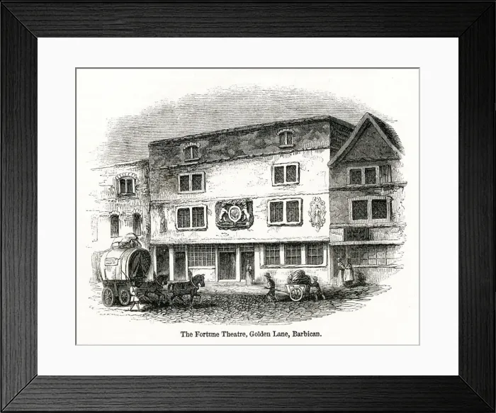 Framed Print : Fortune Theatre, Golden Lane, Barbican Framed Print : Fortune Theatre, Golden Lane, Barbican