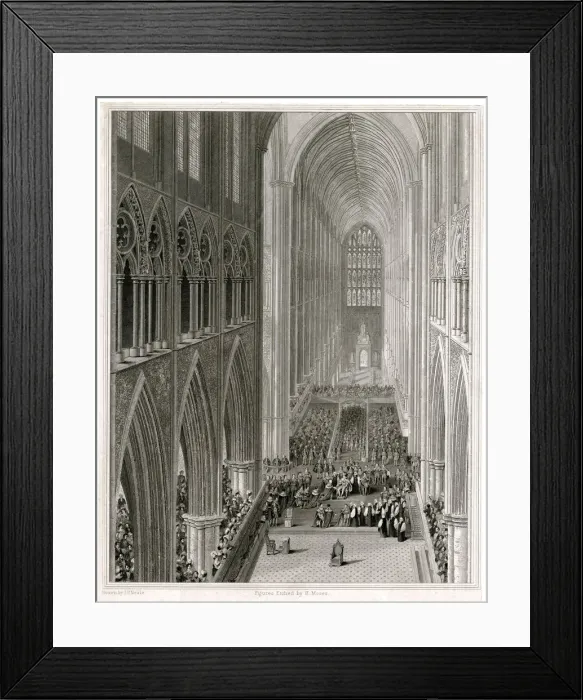 Framed Print : Coronation of George IV Framed Print : Coronation of George IV