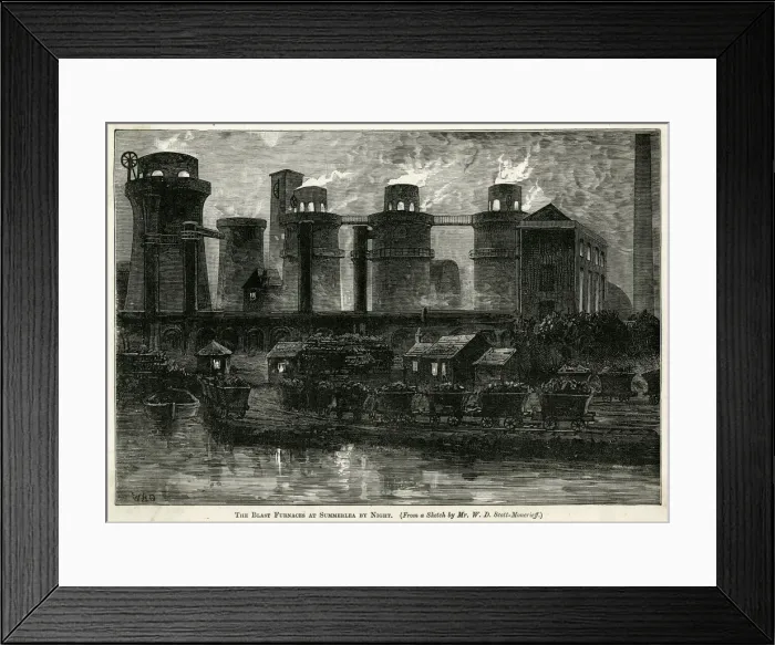 Framed Print : SUMMERLEA IRONWORKS Framed Print : SUMMERLEA IRONWORKS