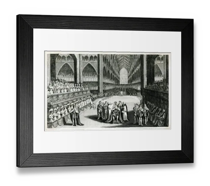 Framed Print : Coronation of George IV Framed Print : Coronation of George IV