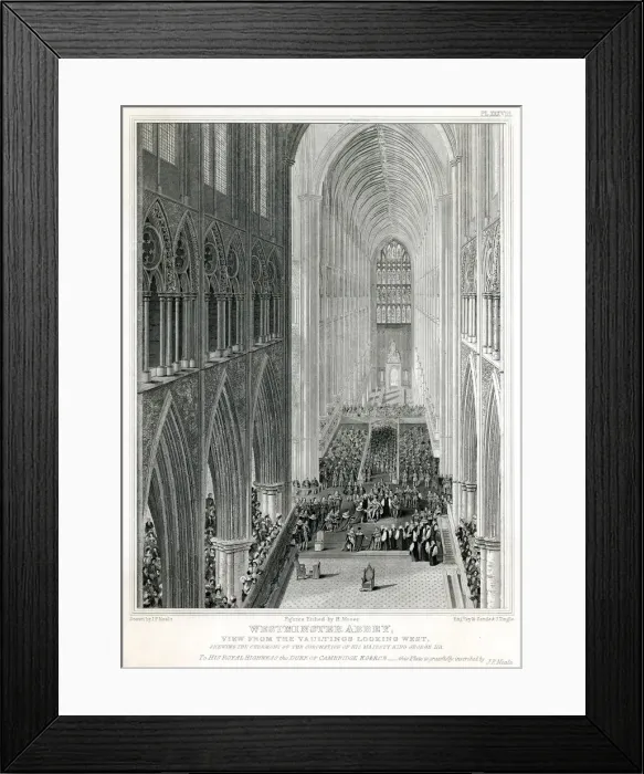 Framed Print : Coronation of George IV Framed Print : Coronation of George IV