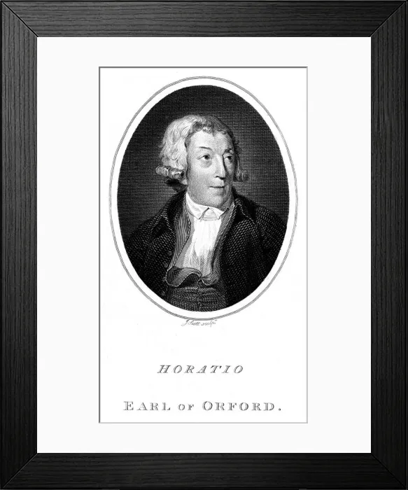 Framed Print : HORACE WALPOLE Framed Print : HORACE WALPOLE