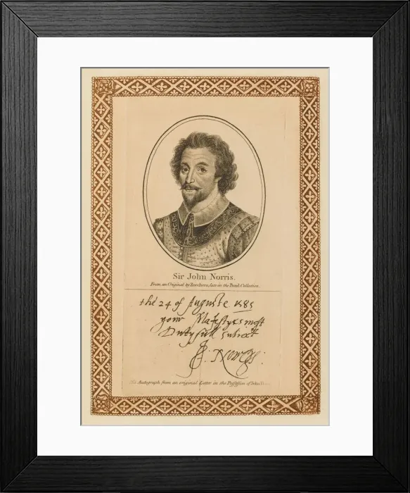 Framed Print : SIR JOHN NORRIS Framed Print : SIR JOHN NORRIS