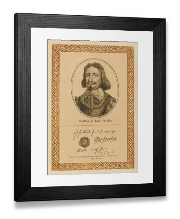 Framed Print : FERDINAND LORD FAIRFAX Framed Print : FERDINAND LORD FAIRFAX