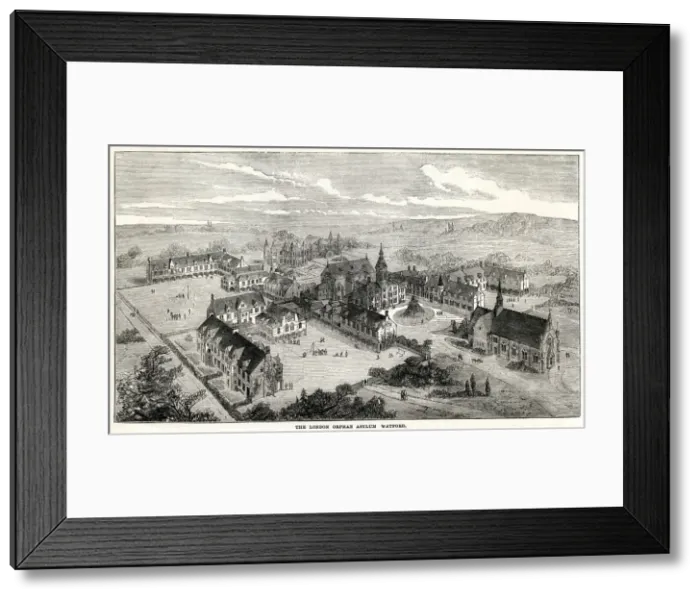Framed Print : London Orphan Asylum, Watford 1871 Framed Print : London Orphan Asylum, Watford 1871